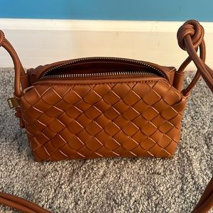 Braided crossbody bag